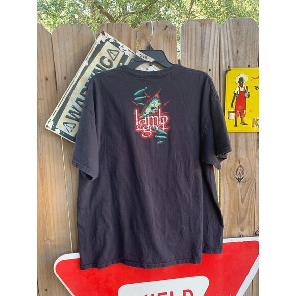 Vintage Y2K Lamb of God "Winged Death" promo Tshirt double sided Size XL - Picture 3 of 6